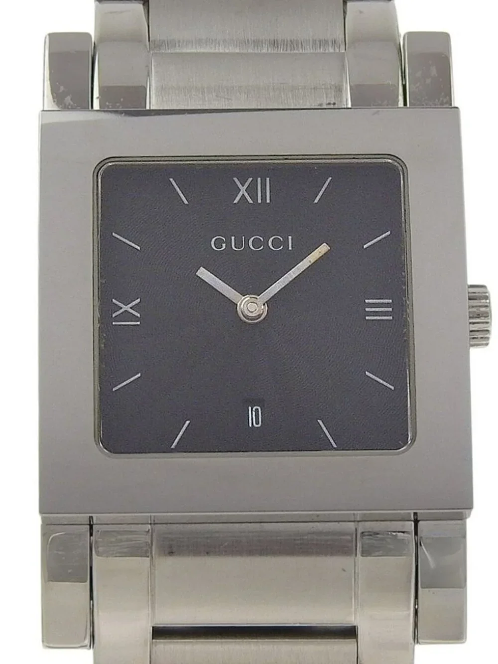 GUCCI G Metro Watches 7900M.1 blackDial Stainless Steel Quartz Analog disp...